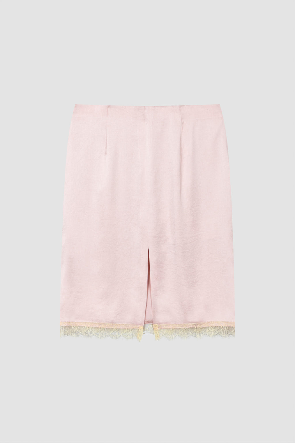【overdue flair】 LACE SATIN MIDI SKIRT - 2 colors