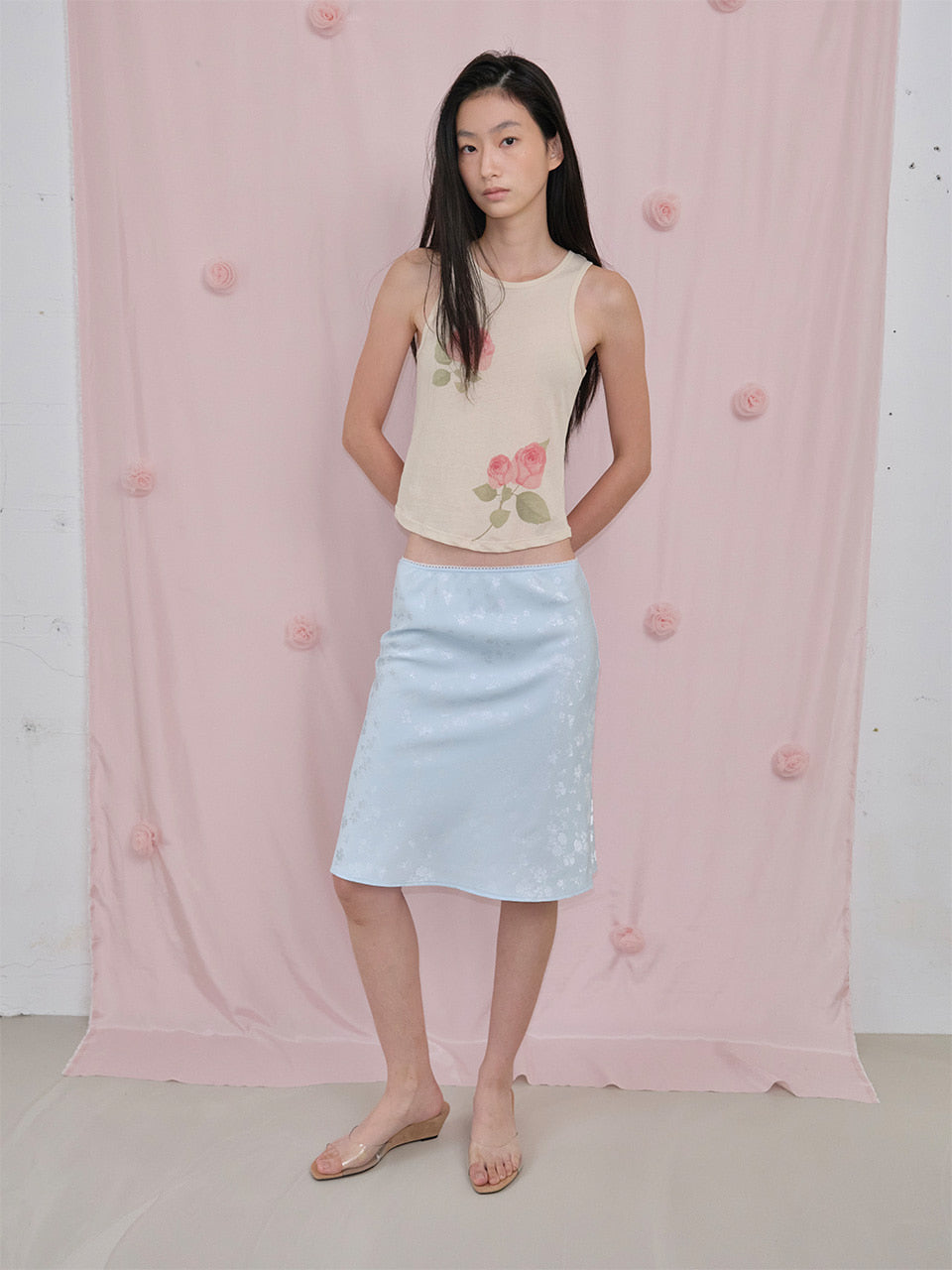 【THE PORTA】ROSE SLEEVELESS TOP - 2 colors