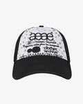 【aeae】WEB LOGO STAR MESH CAP [ BLACK / BLUE ]