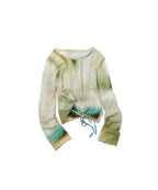 【PAMM】綁帶渲染薄長袖 - 3 colors