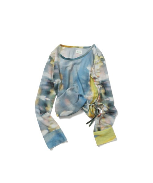 【PAMM】綁帶渲染薄長袖 - 3 colors