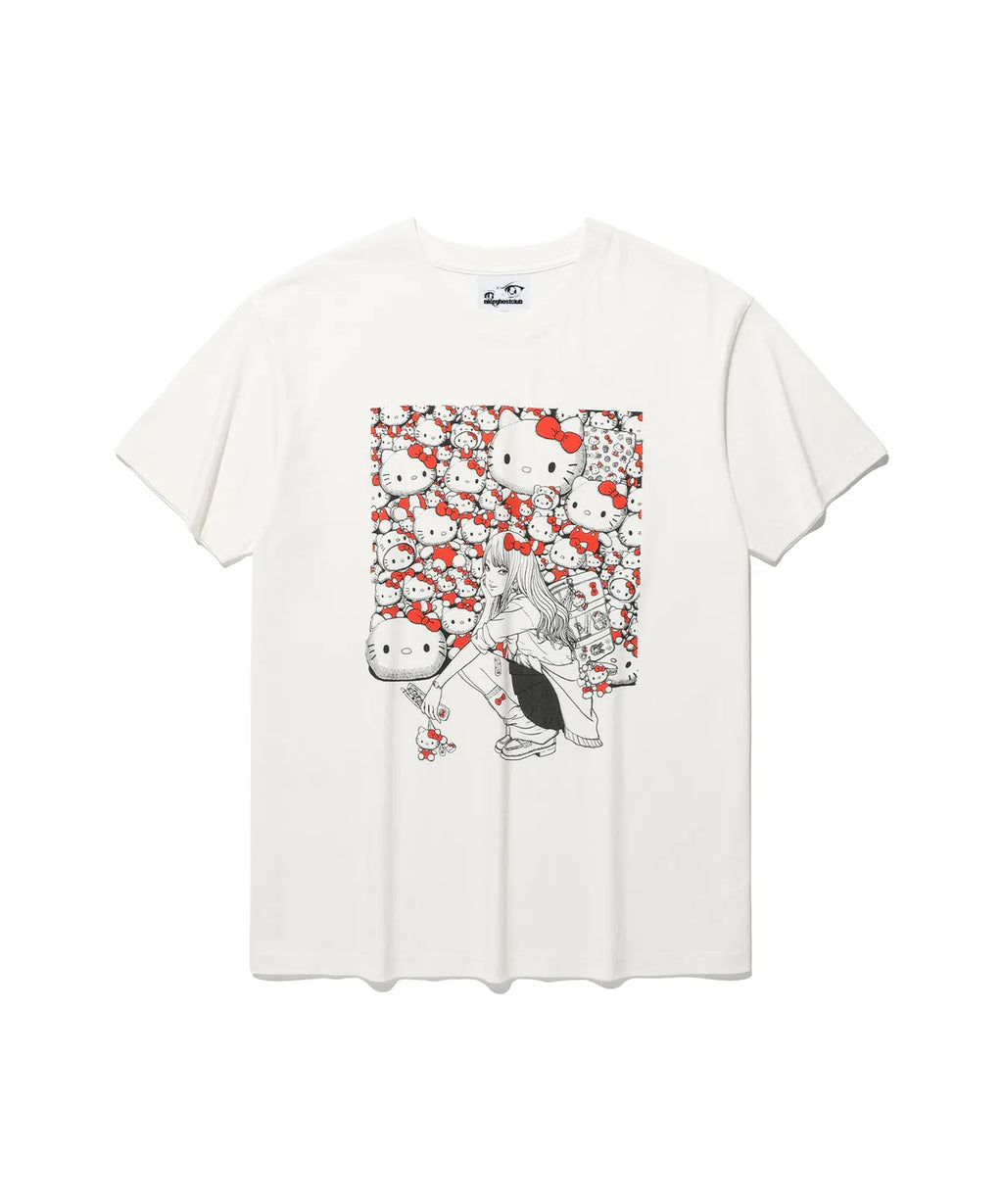 【niceghostclub】伊藤潤二 x 三麗鷗JS TOMIE HELLO KITTY TEE