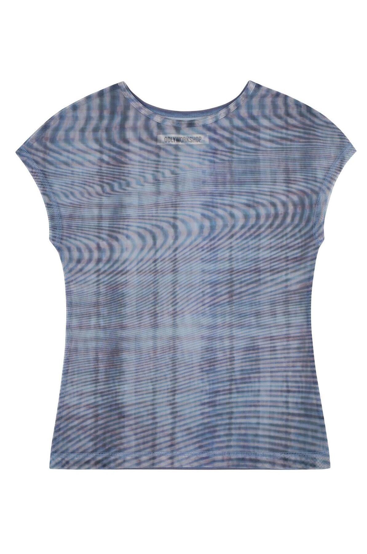 【odlyworkshop】Mesh checked Tee - 3 colors