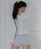 【Fancy Club】BACK CROSS LONG SLEEVE - 2 colors