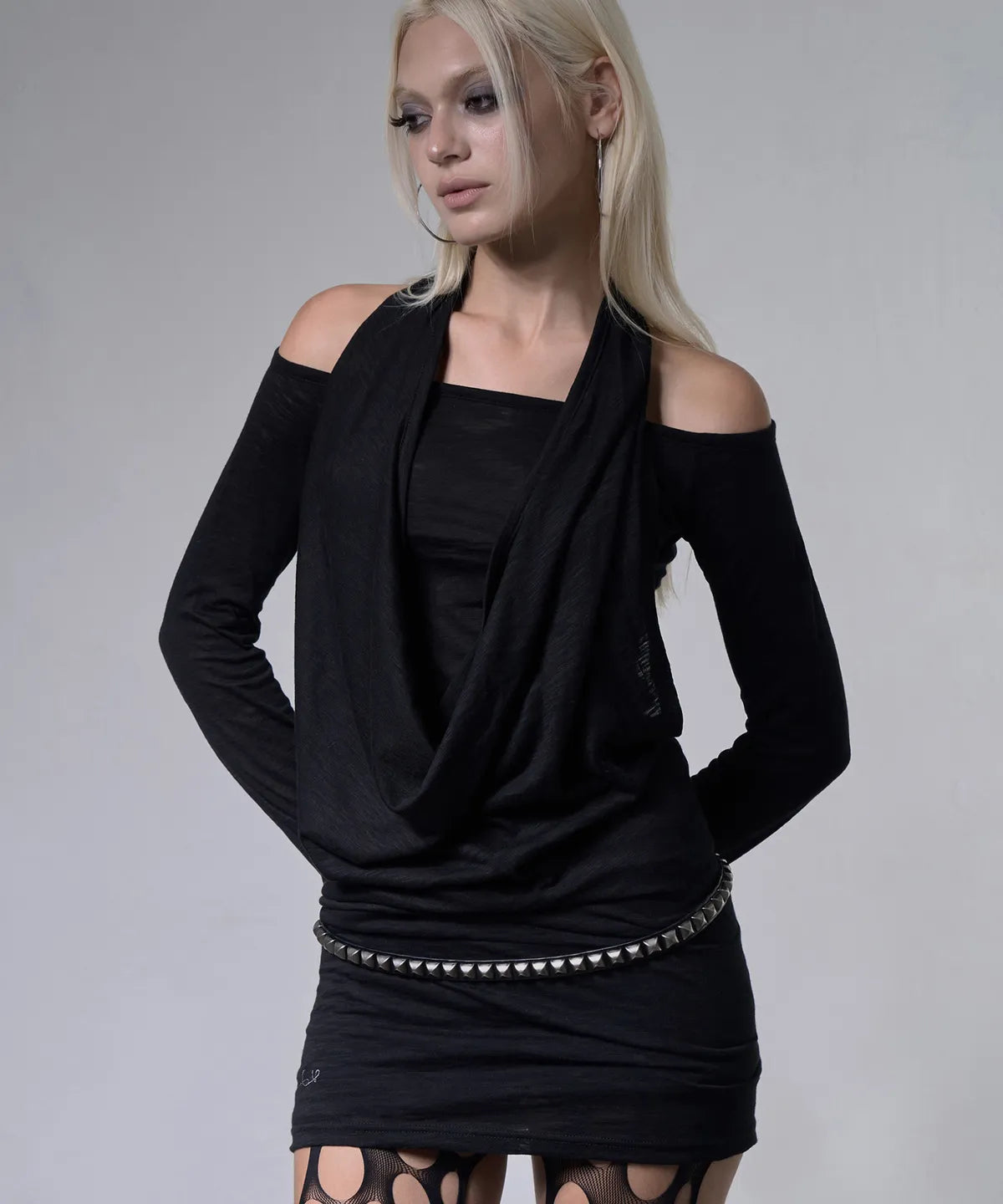 【Fancy Club】3-WAY OFF-SHOULDER COWL TOP - 2 colors