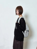 【ason】BESTIE BACKPACK [ GRAY / BLACK ]