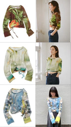 【PAMM】綁帶渲染薄長袖 - 3 colors