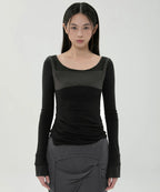 【Flare up】Layered Sculpted Long Sleeve - 3 colors