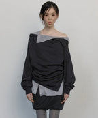 【Flare up】2-Layered MTM top - 5 colors