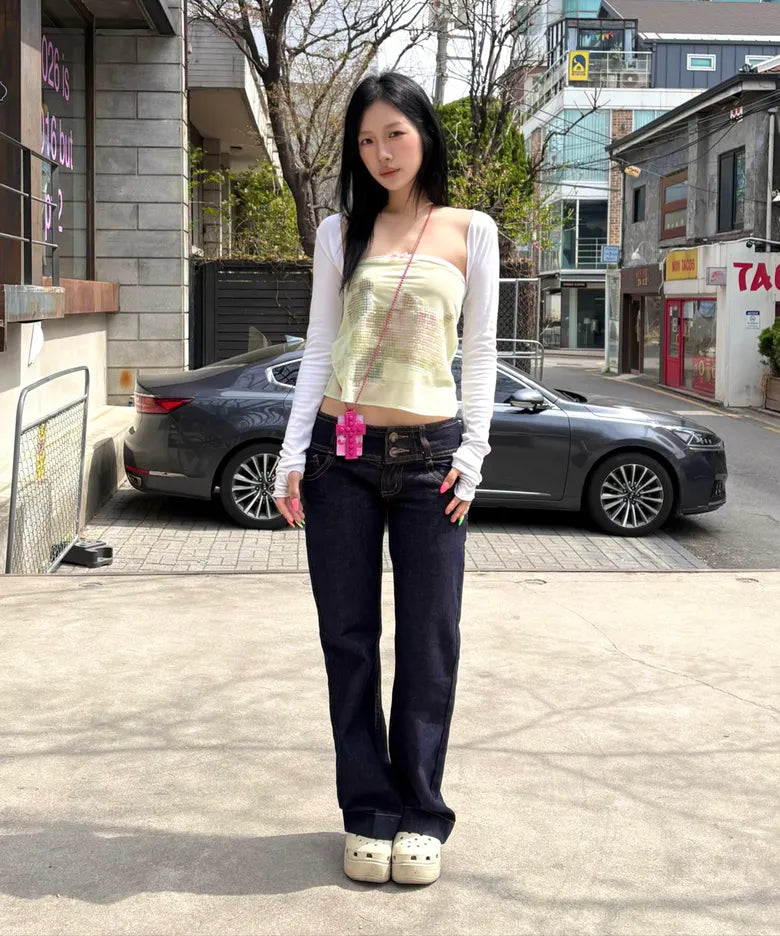 【SCULPTOR】Censored Lotus Tube Top - 2 colors