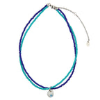 【NFF】color layer necklace - blue