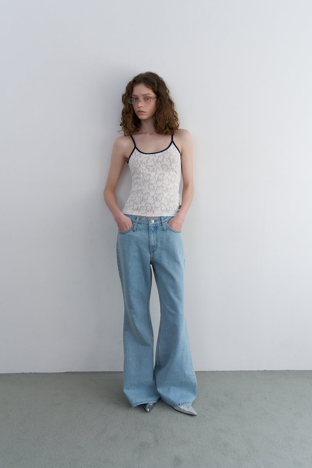 【overdue flair】TEXTURE COMBI SLEEVELESS - 2 colors