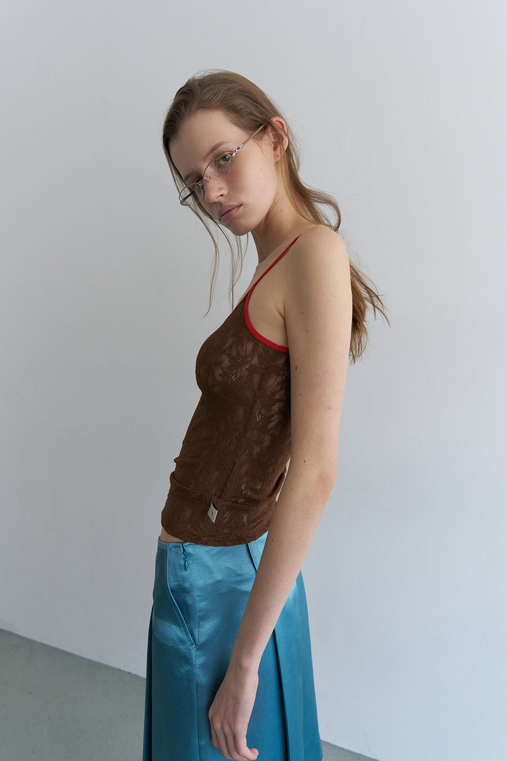 【overdue flair】TEXTURE COMBI SLEEVELESS - 2 colors