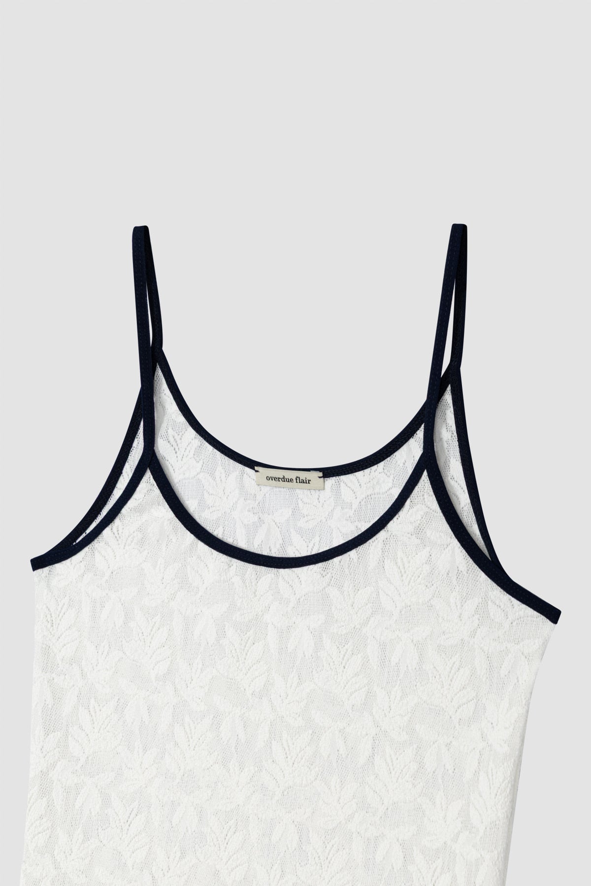 【overdue flair】TEXTURE COMBI SLEEVELESS - 2 colors