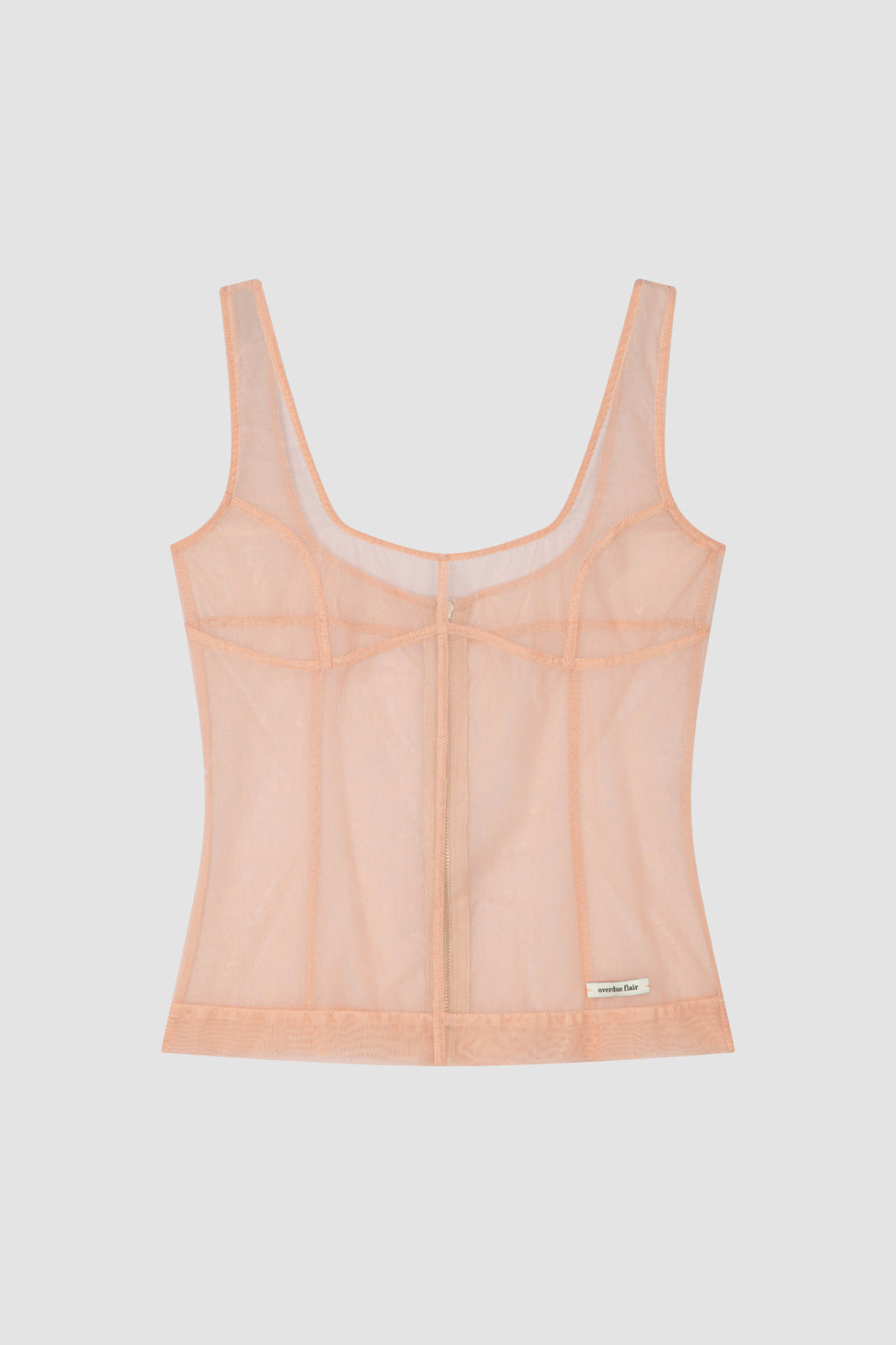 【overdue flair】MESH CORSET SLEEVELESS - 2 colors