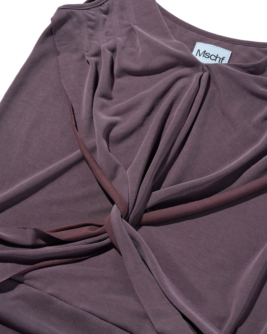 【mschief】TWIST DRAPED SLEEVELESS - 3 colors