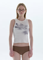 【PISCESS】Flower Sleeveless Top - 4 colors