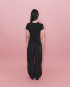 【odlyworkshop】 Blown Baby Tee - black