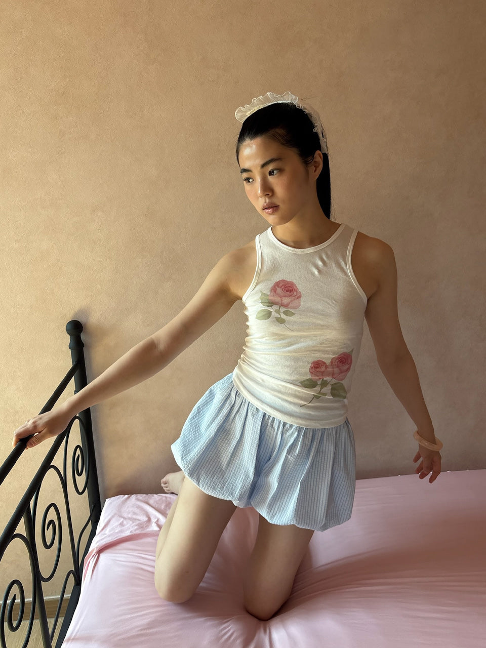 【THE PORTA】ROSE SLEEVELESS TOP - 2 colors