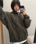 【niceghostclub】3star logo zip hoodie [6 colors]