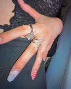 【3amgang】FALLING WHITE PEARL RING