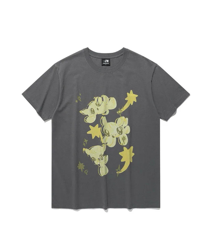 【niceghostclub】baby guardians tee [ charcoal / white ]