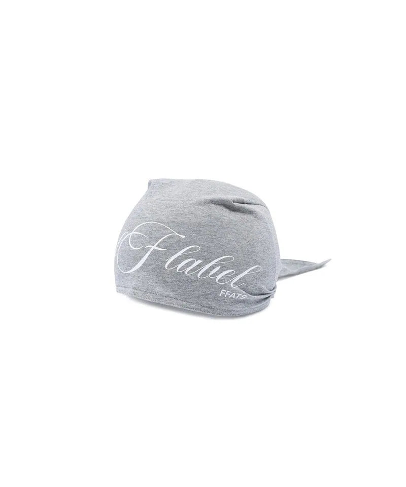 【niceghostclub】FFATS LABEL LOGO BANDANA BEANIE [ GREY ]