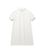 【niceghostclub】FFATS shirring puff dress [ white ]