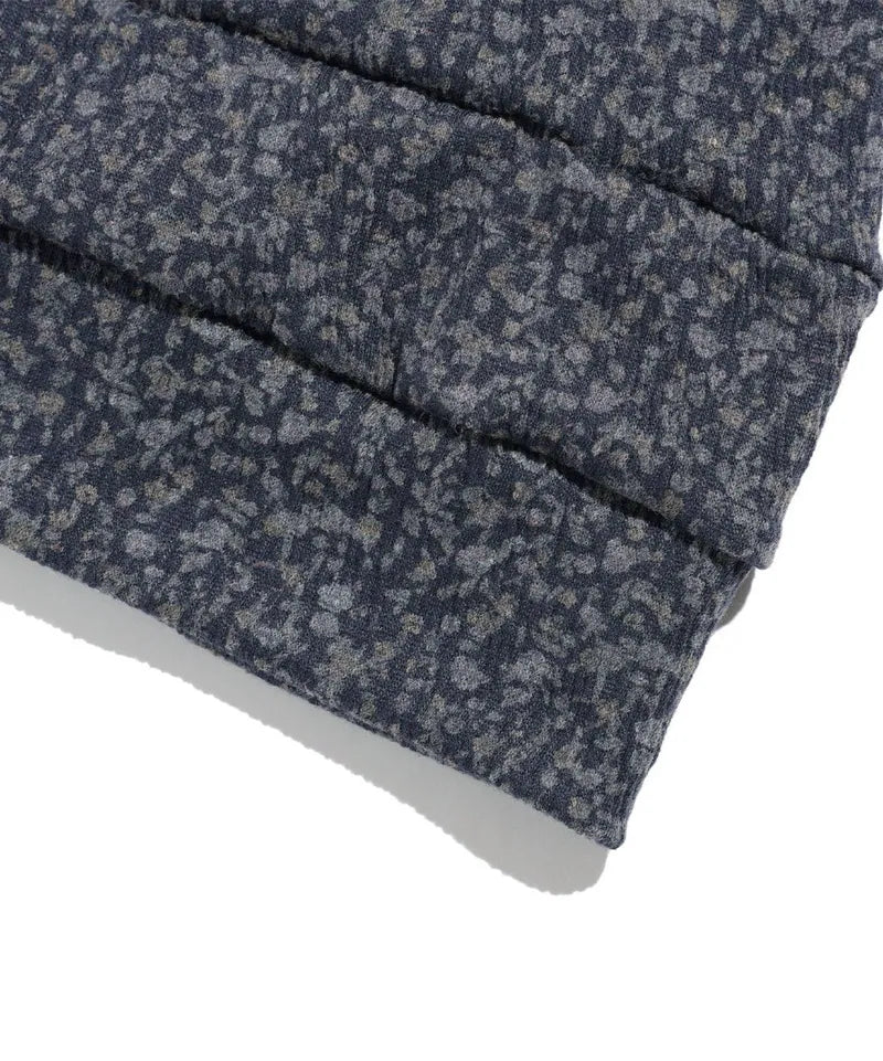 【niceghostclub】  】FFATS flower turban beanie [ navy / black ]