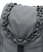 【niceghostclub】ffats frill rucksack [Black / Gray]