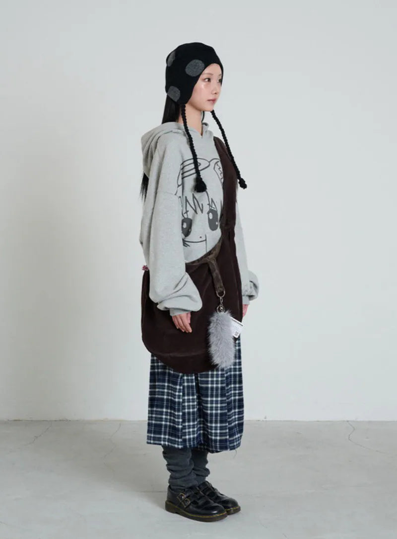 【itzavibe】REVERSIBLE BAG - LEOPARD / STRIPE
