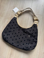 【Leterie】STITCH REVERSIBLE MARON SHOUDER BAG [ BLACK / BUTTER ]