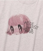 【niceghostclub】big eyes doll tee[ white / black / pink ]