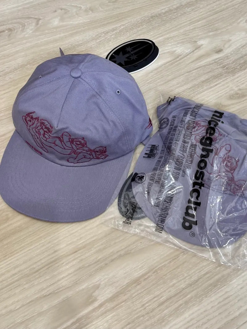 【niceghostclub】angels cap [Black / Purple]