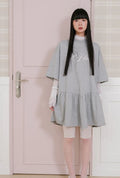 【niceghostclub】FFATS sailor dress big big tee [ grey ]