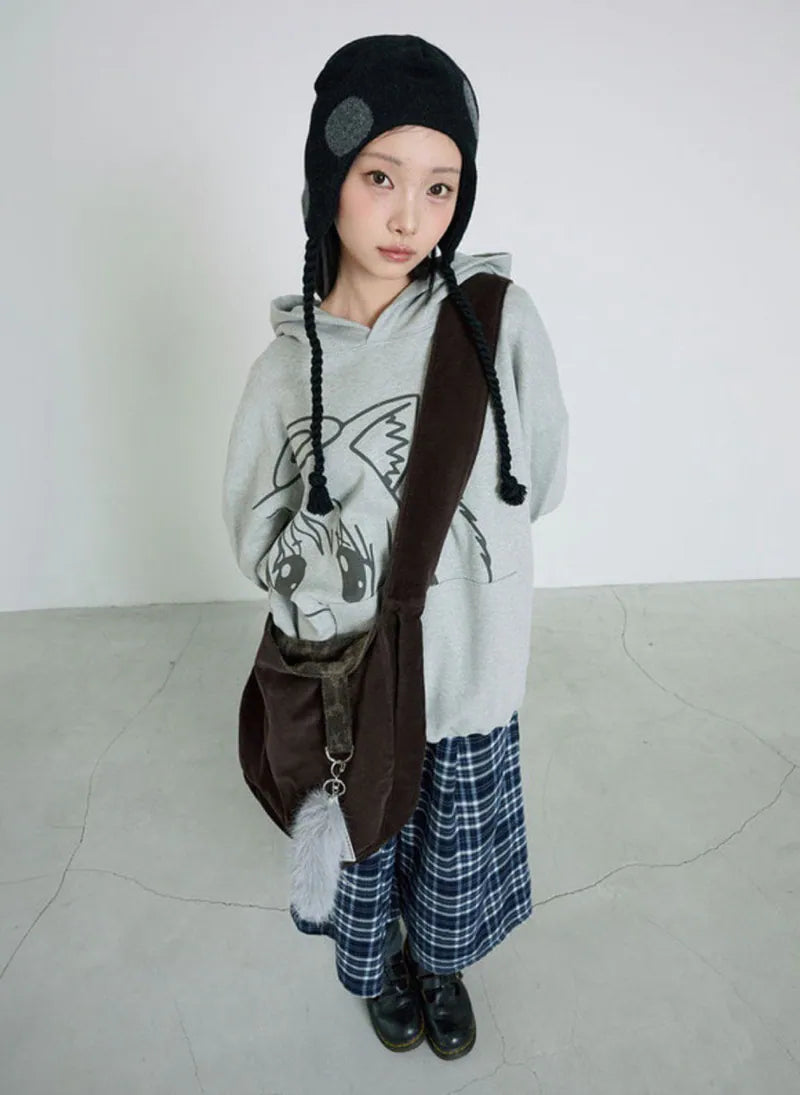 【itzavibe】REVERSIBLE BAG - LEOPARD / STRIPE