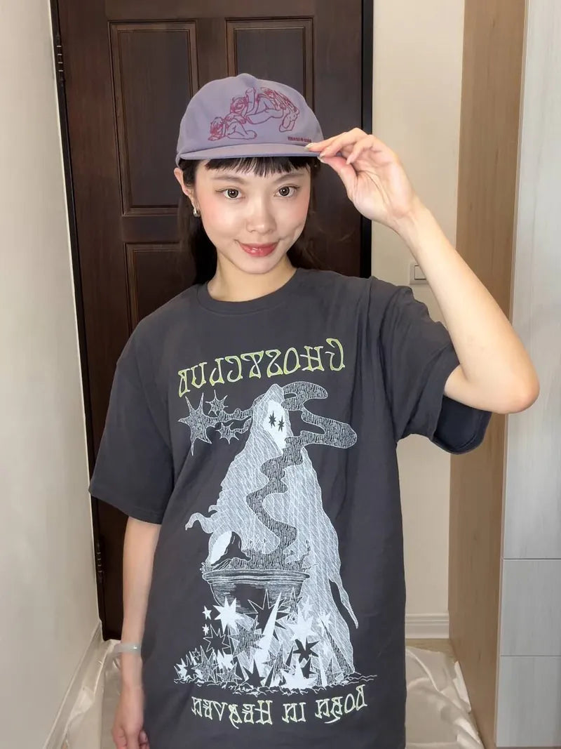 【niceghostclub】angels cap [Black / Purple]