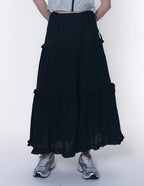 【PLACESTUDIO】鬆緊腰圍蛋糕長裙 - 3 colors