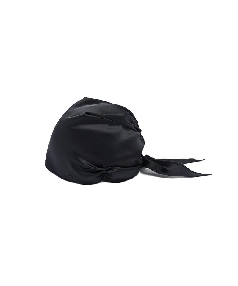 【niceghostclub】FFATS SATIN BANDANA BEANIE [ BLACK ]