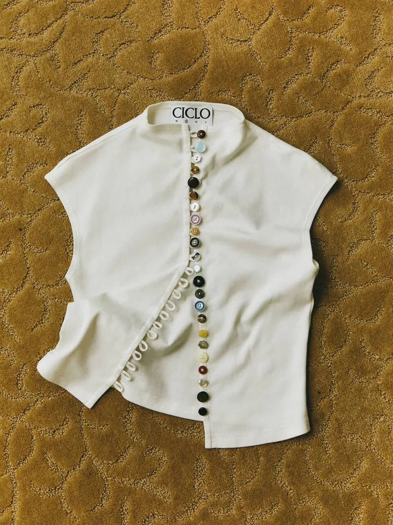 【CICLO】Gracie Button Top - 3 colors
