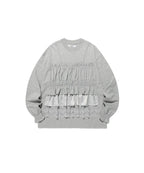 【niceghostclub】FFATS SHIRRING SLEEVELESS BIG BIG TEE [ GREY ]