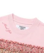 【niceghostclub】FFATS flower frill tee [ pink ]