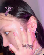 【3amgang】FALLING WHITE PEARL RING