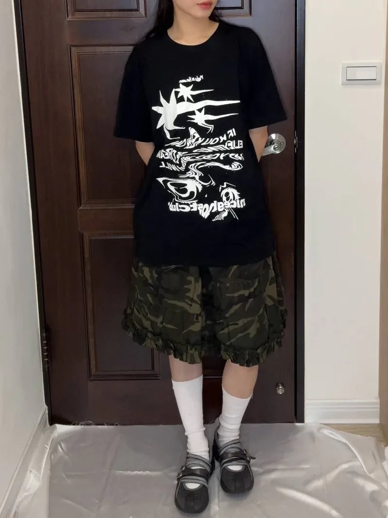 【niceghostclub】tornado logo tee [Black / White]