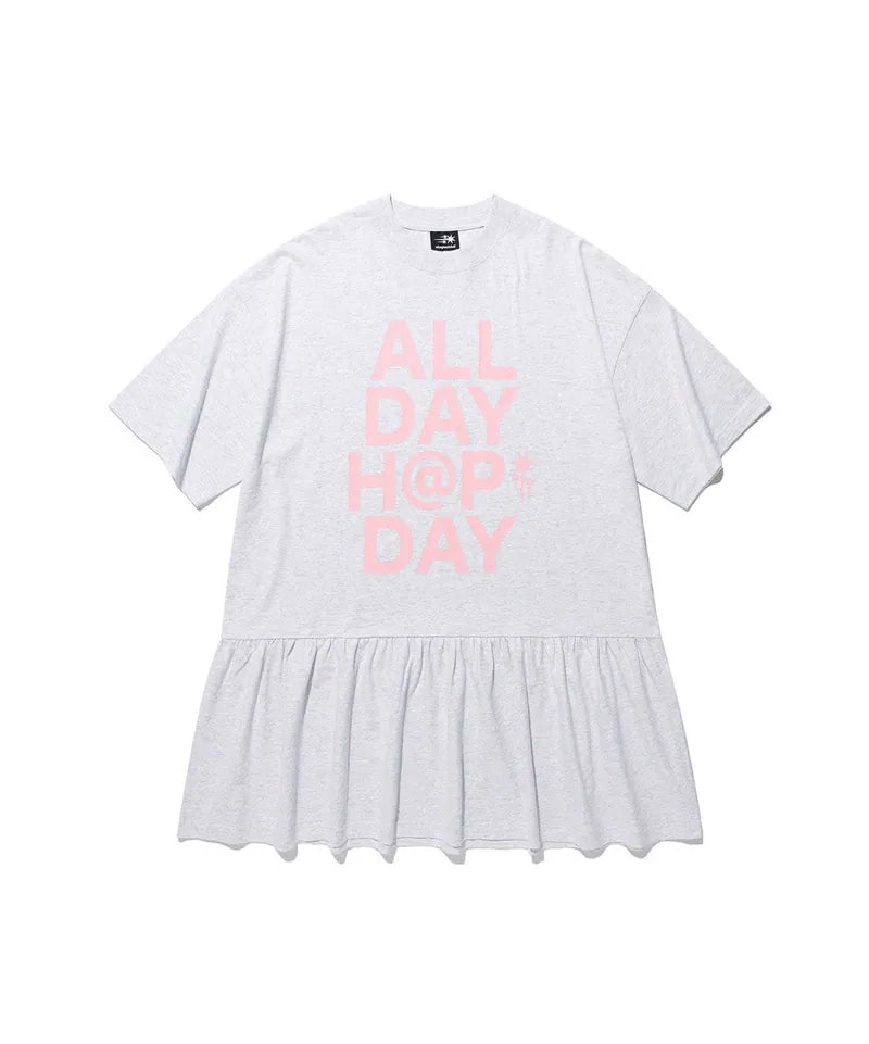【niceghostclub】X JIMMIZO ADHD DRESS BIG BIG TEE [ LIGHT GREY ]