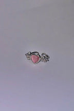 【3amgang】PINK HEART ANGEL RING