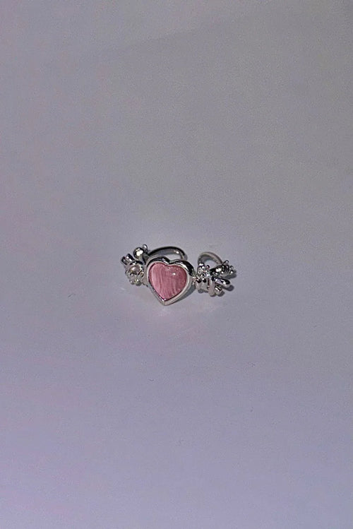 【3amgang】PINK HEART ANGEL RING