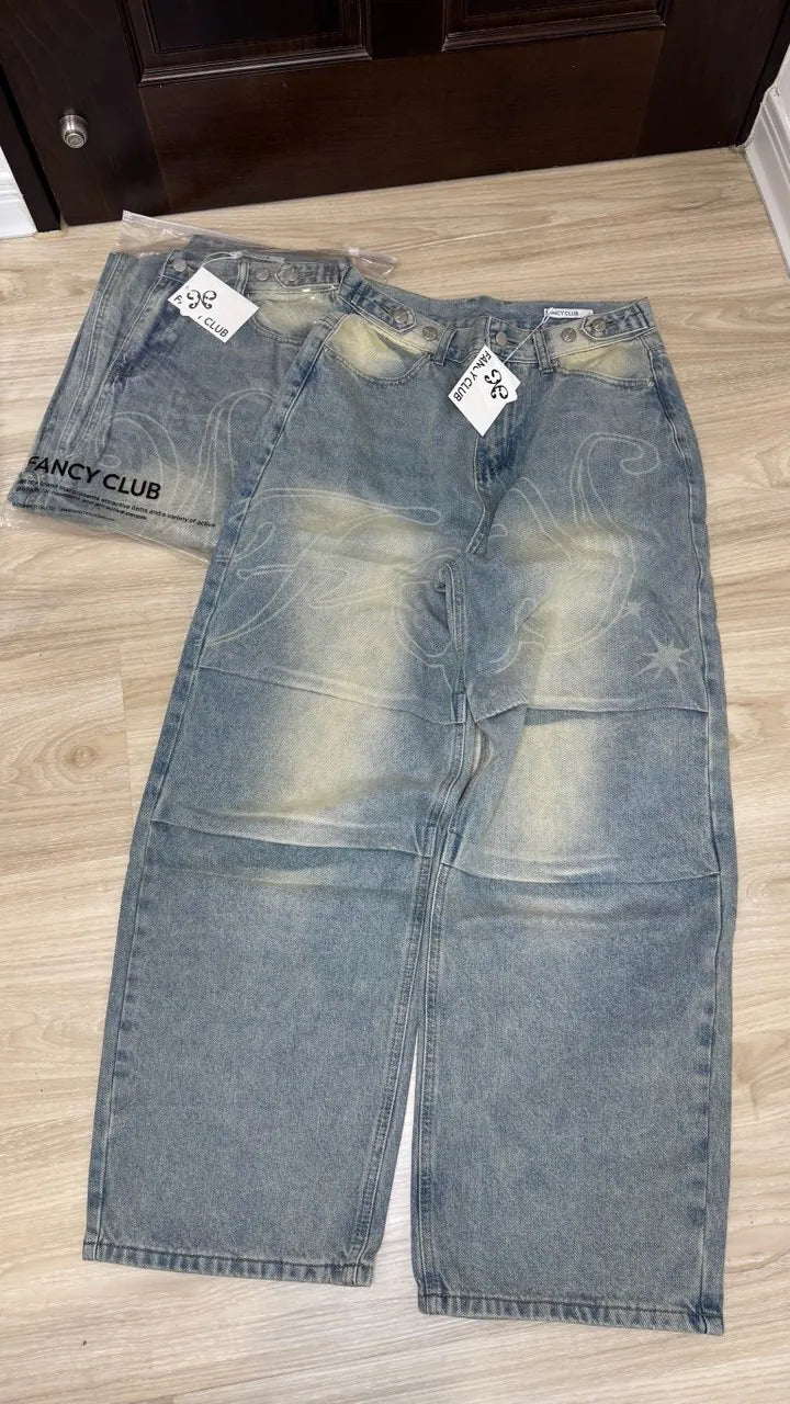 【Fancy Club】 ANGEL VINTAGE WASHING PINTUCK PANTS