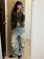 【Fancy Club】 ANGEL VINTAGE WASHING PINTUCK PANTS