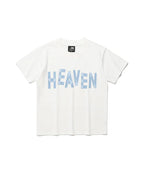 【niceghostclub】tape heaven mini tee [White / Brown]